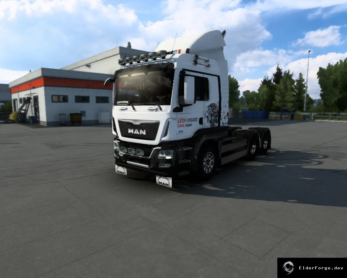 Обложка мода: MAN TGS Euro 6 для Euro Truck Simulator 2 – полные кабины, двигатели и тюнинг