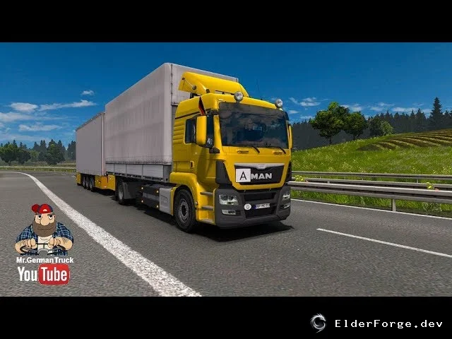 Обложка мода: MAN TGS Euro 6 Tandem Chassis – мод для Euro Truck Simulator 2
