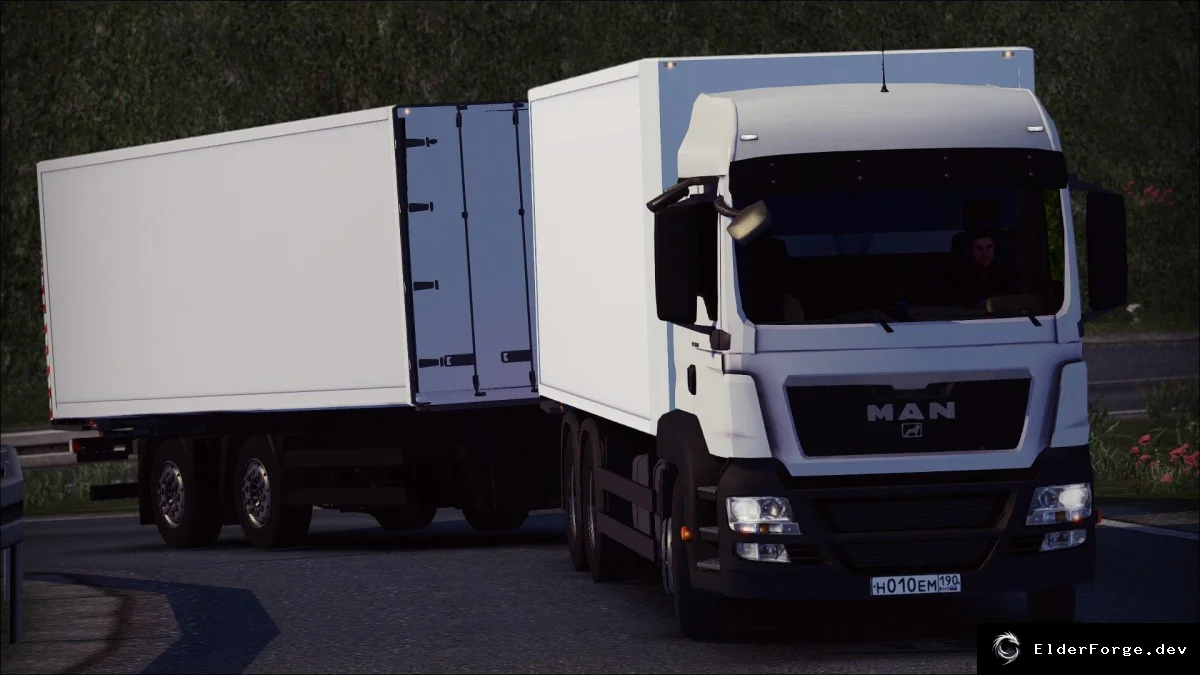 Обложка мода: MAN TGS v2 – новые кабины, шасси и тандемная физика для Euro Truck Simulator 2
