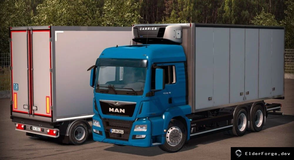Обложка мода: MAN TGS‑L Tandem – новый грузовик для Euro Truck Simulator 2 (версия 1.46)