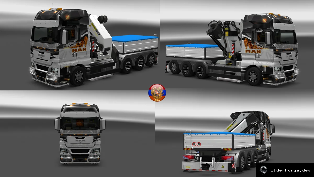 Обложка мода: Man TGX 2010 – Combo Skin Pack Man Style для Euro Truck Simulator 2