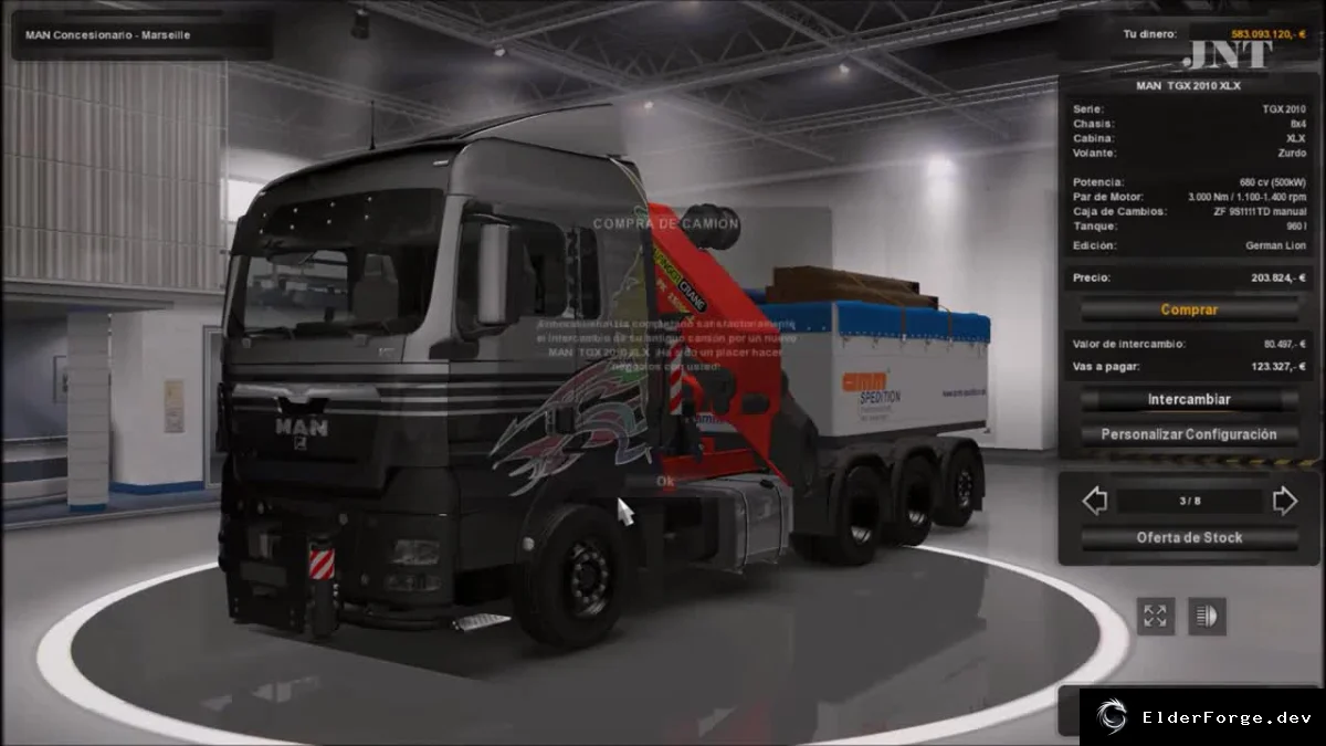 Обложка мода: MAN TGX 2010 v4.2 – новая модель грузовика для Euro Truck Simulator 2