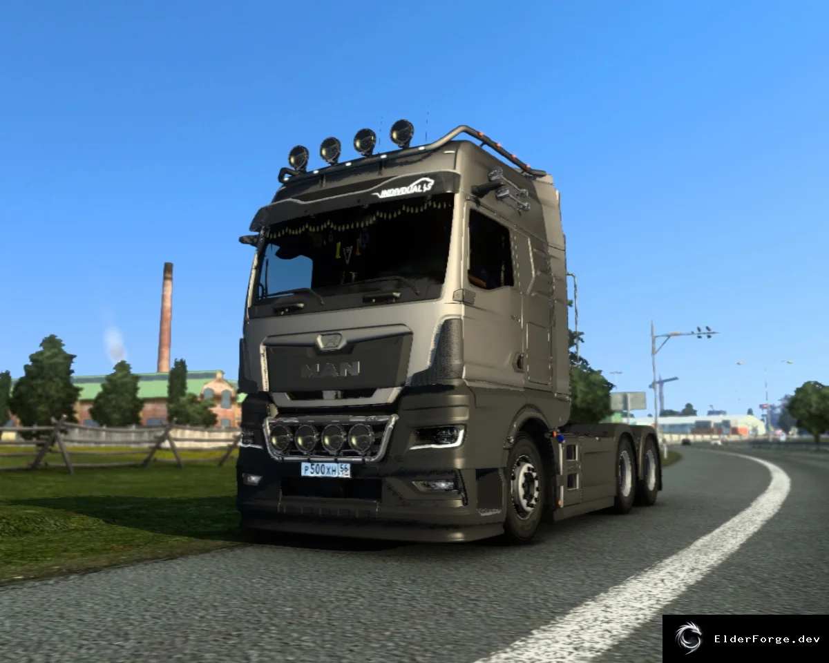 Обложка мода: MAN TGX 2020 для Euro Truck Simulator 2 – детальная 3D модель (ETS2 1.46)