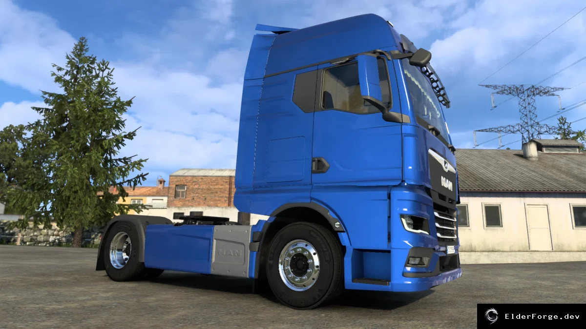 Обложка мода: MAN TGX 2022 для Euro Truck Simulator 2 – новый грузовик с полным набором опций