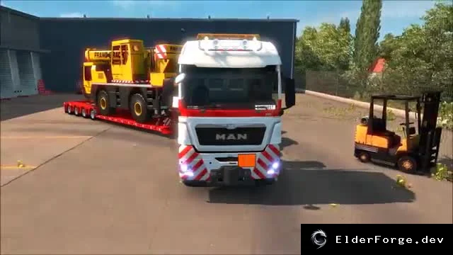 Обложка мода: MAN TGX 8x4/10x4 – тяжёлый груз, тюнинг и новые детали для ETS2