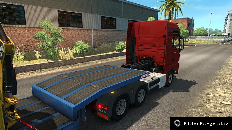 Обложка мода: MAN TGX Euro6 v2.1 для Euro Truck Simulator 2 – новые зеркала, кабели и кастомные номера