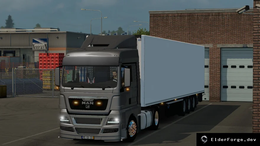 Обложка мода: MAN TGX + Салон для Euro Truck Simulator 2 – Реалистичный Трюк 1.21