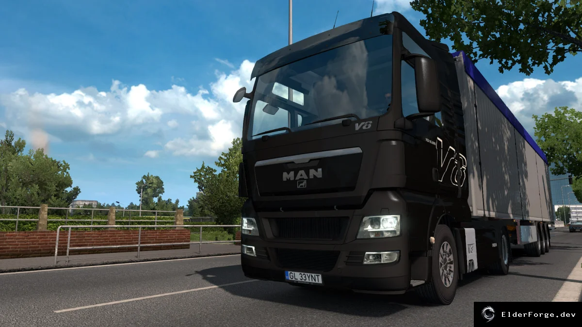 Обложка мода: MAN TGX v2.5 – новые модели и звук для Euro Truck Simulator 2
