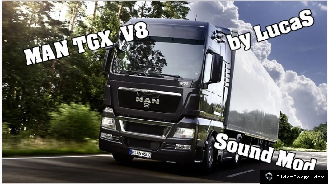 Обложка мода: MAN TGX V8 Sound – новый звук двигателя и тормозов для ETS2