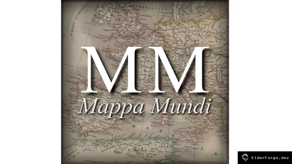 Обложка мода: Mappa Mundi – огромная средневековая карта для Age of History II