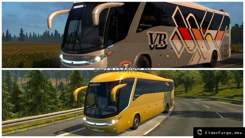 Обложка мода: Marcopolo Paradiso G7 1200 – новый автобус для Euro Truck Simulator 2