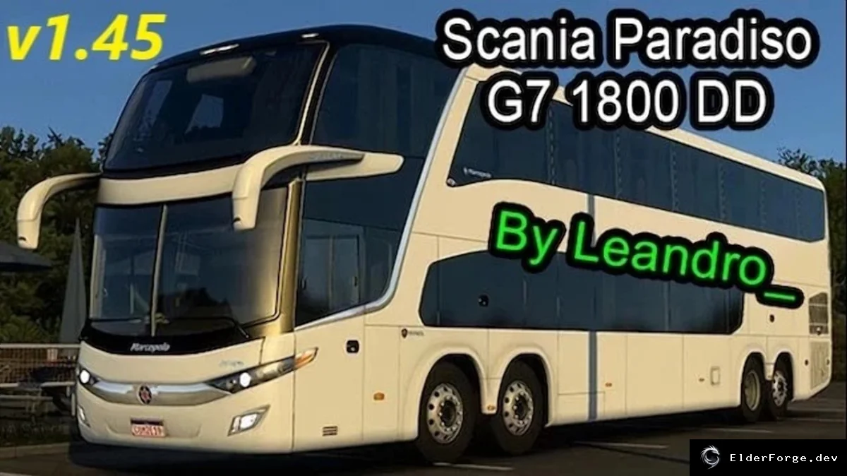 Обложка мода: Marcopoлo Paradiso G7 1800 DD – новый автопарк для Euro Truck Simulator 2