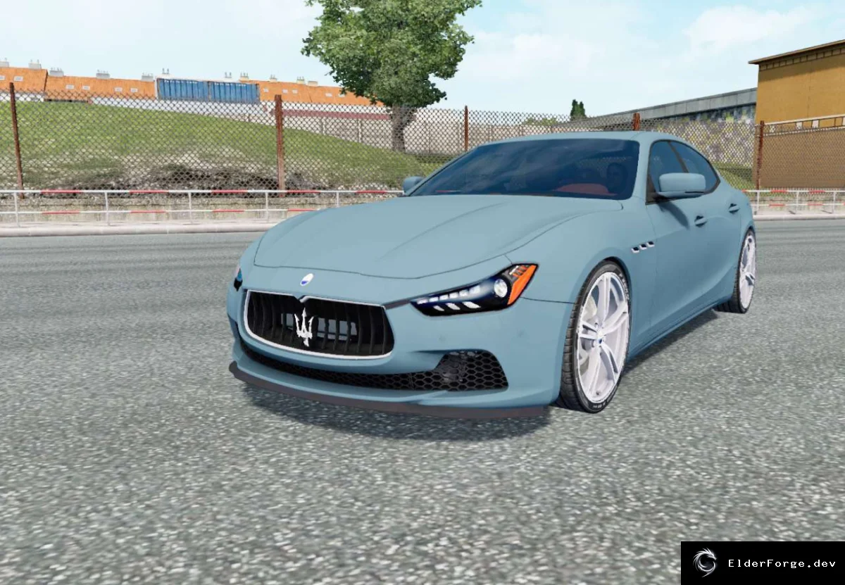 Обложка мода: Maserati Ghibli S (M157) – новый грузовик для Euro Truck Simulator 2