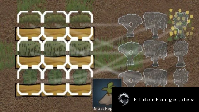 Mass Replant – мгновенная массовая пересадка деревьев в RimWorld
