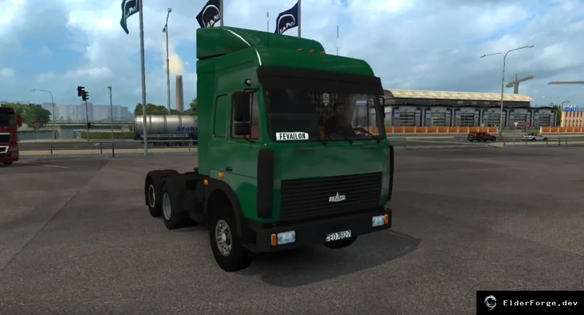Обложка мода: MАЗ-5432-6422 – пятикабинный грузовик для Euro Truck Simulator 2