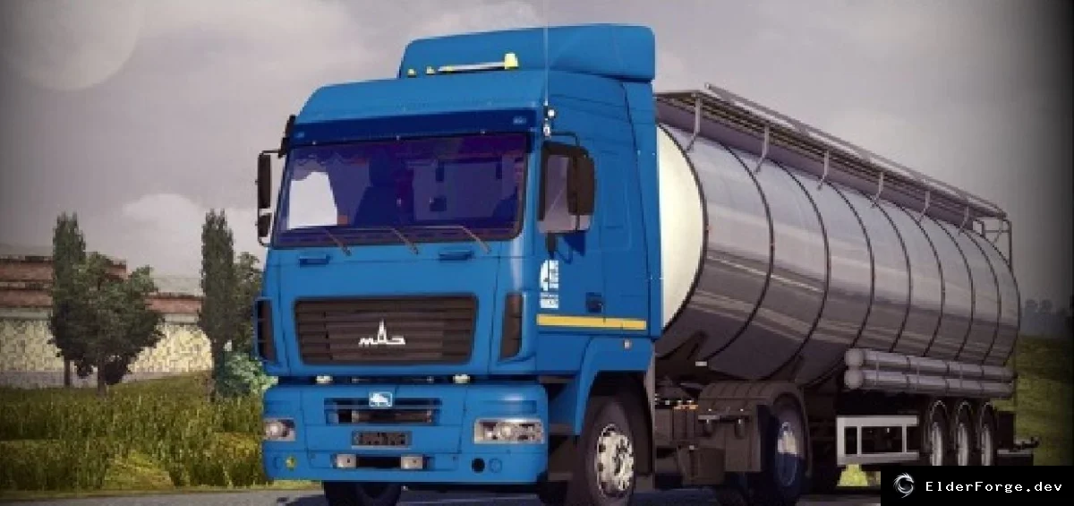 Обложка мода: МАЗ 5440А9 – реалистичная модель грузовика для Euro Truck Simulator 2