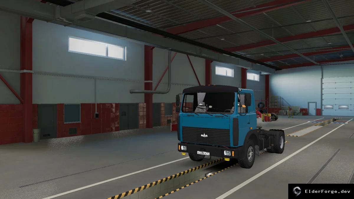Обложка мода: MAZ 64229/54323 – новые кабины и интерьер для Euro Truck Simulator 2 (v1.47)
