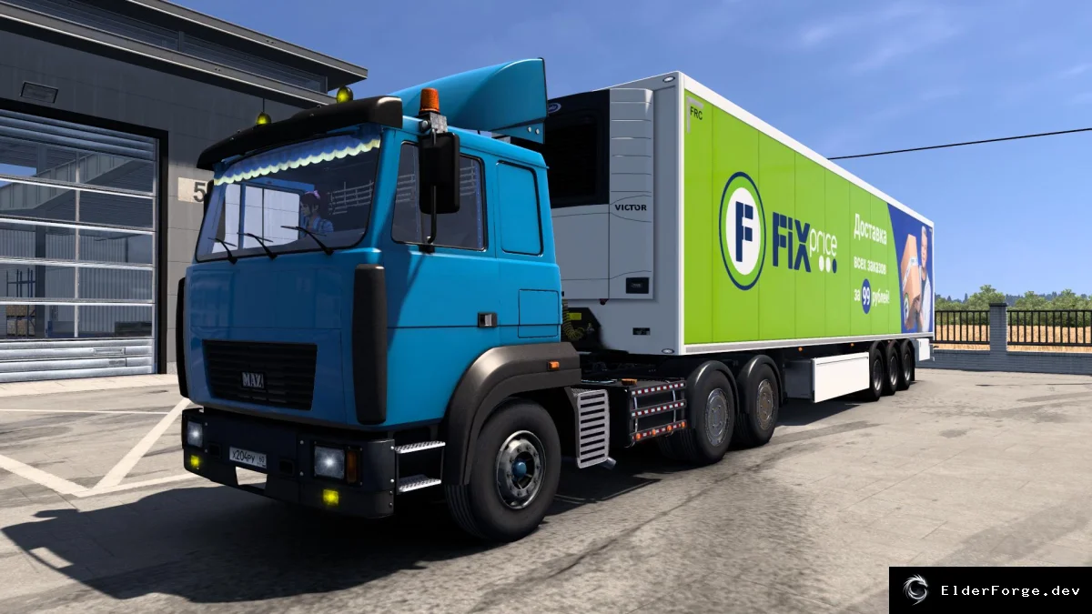 Обложка мода: MAZ 6422M RTA – новый грузовик для Euro Truck Simulator 2 (ETS2 1.60+)