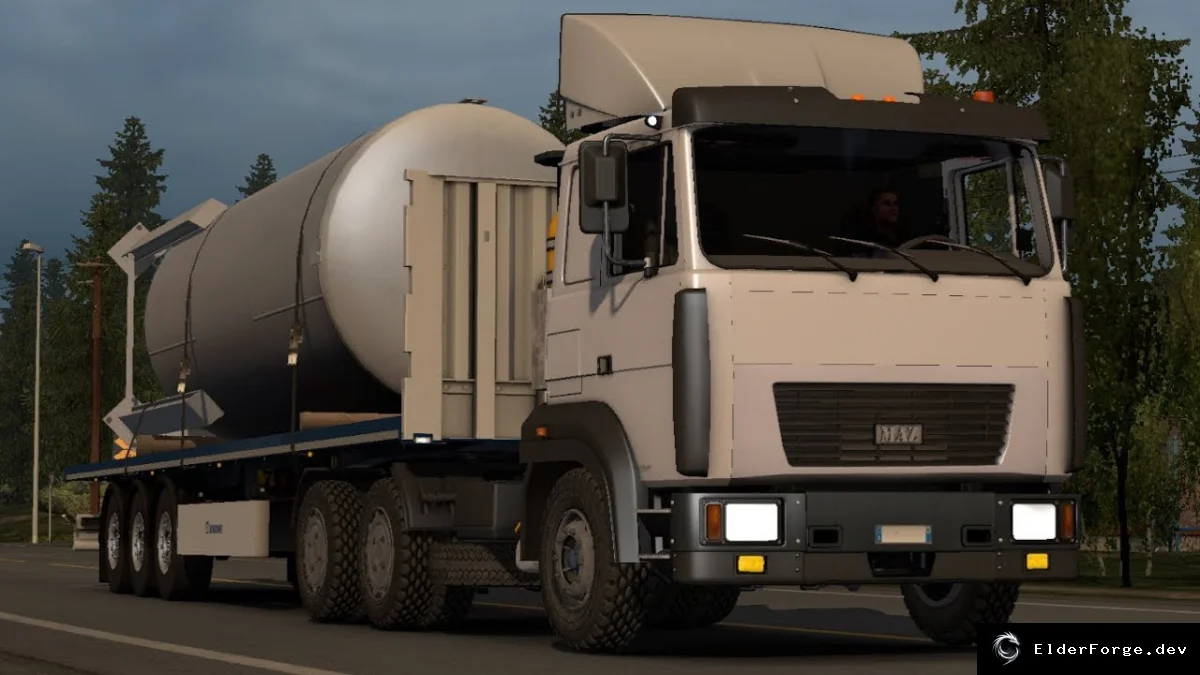 Обложка мода: MAZ 6422M v3.0 – новая 3D модель тягача для Euro Truck Simulator 2