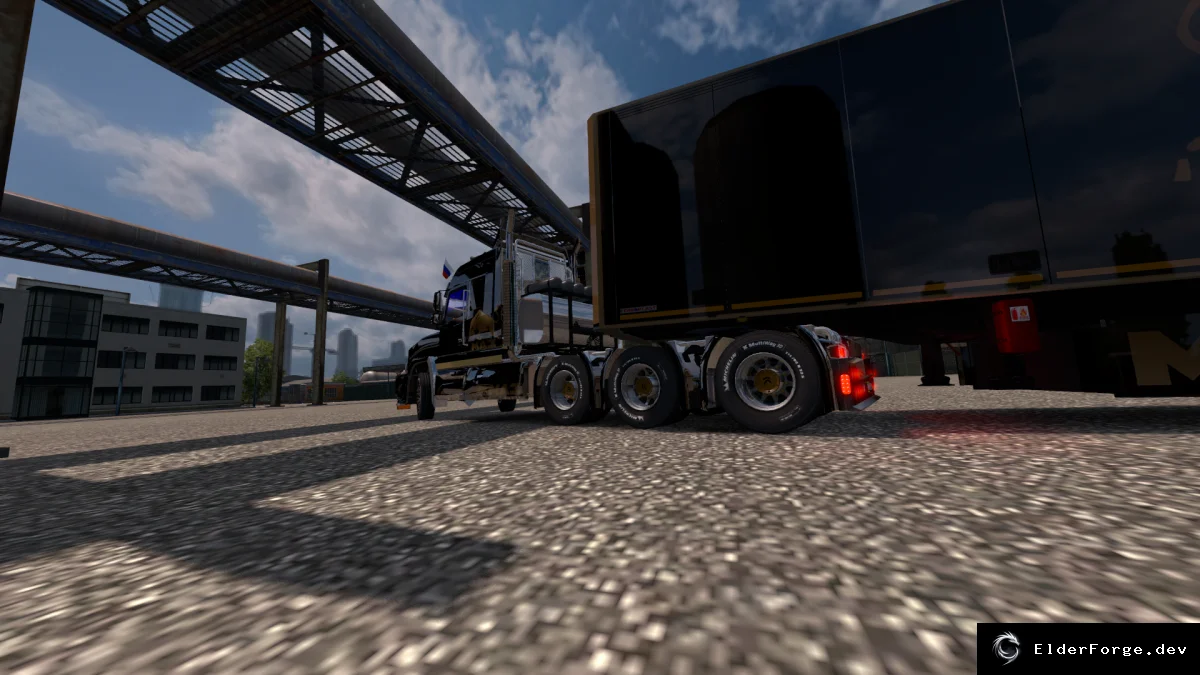 Обложка мода: Maz 6440RA v2.1 – новые зеркала, двигатели и модульные детали для Euro Truck Simulator 2