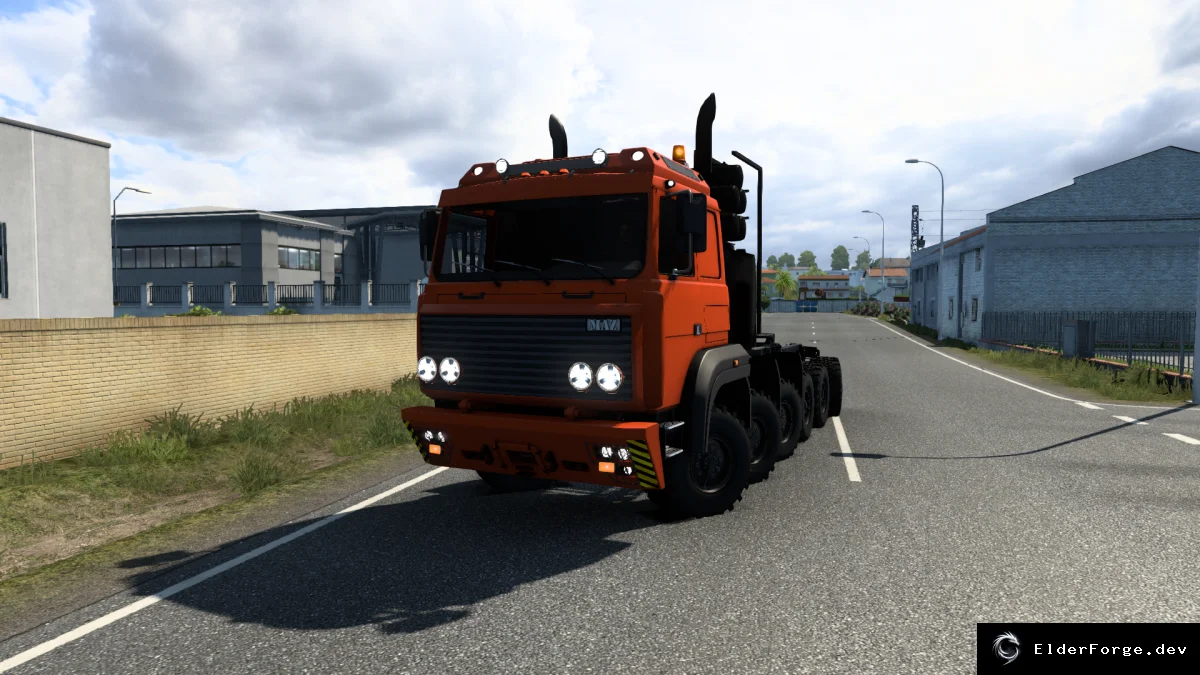 Обложка мода: MAZ Прототип – тяжёлый 12×12 тягач для Euro Truck Simulator 2