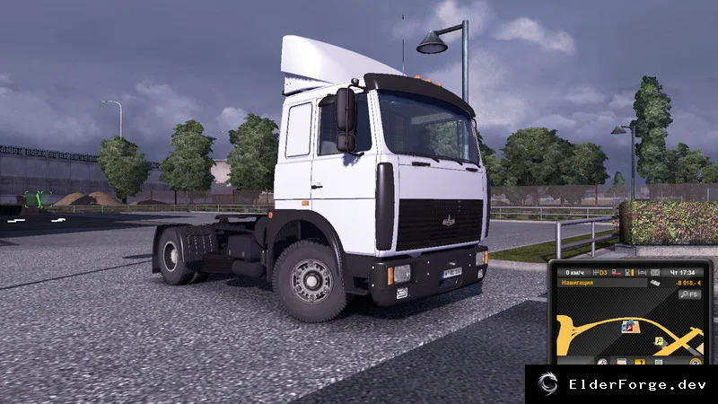 Обложка мода: MAZ Trailer for Euro Truck Simulator 2 – Универсальный прицеп для грузовиков