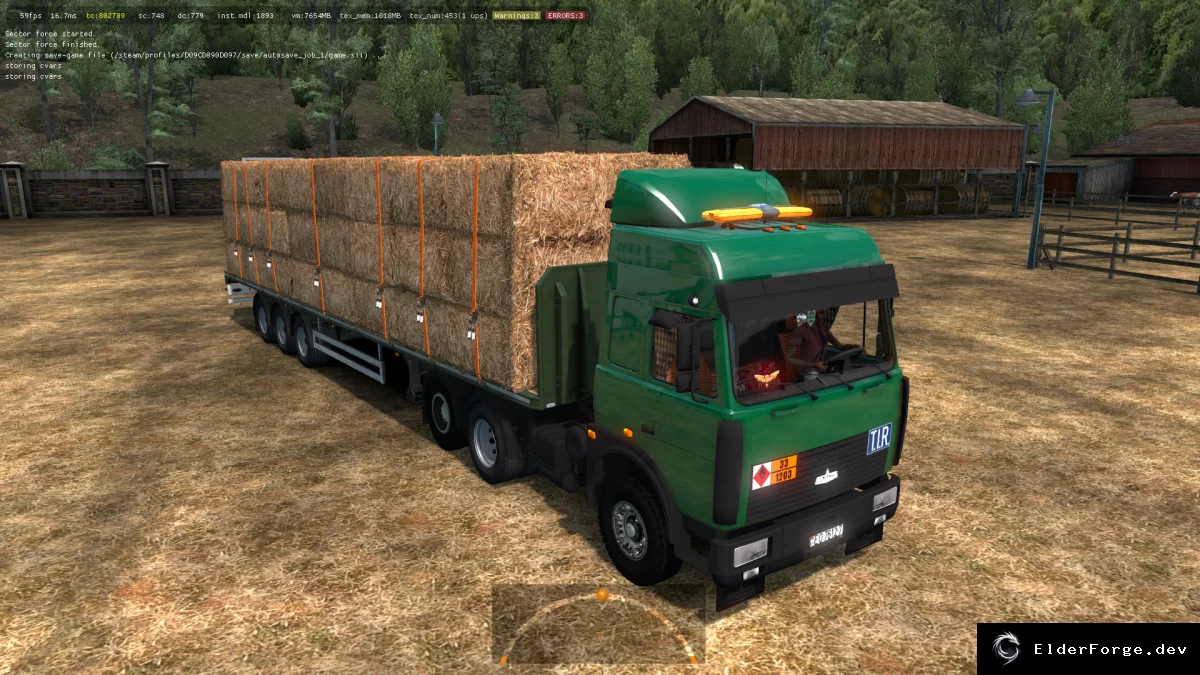 Обложка мода: MAZ‑5432‑6422 v6.0 – новый грузовик для Euro Truck Simulator 2 (ETS2 1.35)