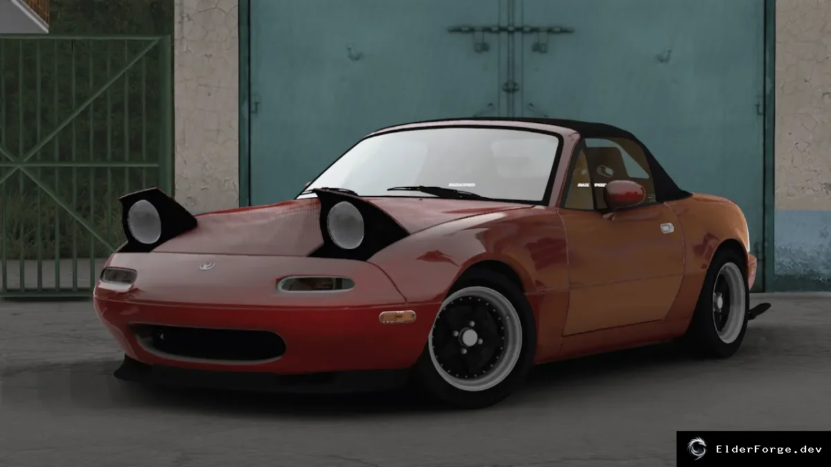Обложка мода: Mazda MX-5 Miata в Euro Truck Simulator 2 – полная комплектация и тюнинг