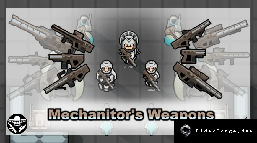 Mechanitor's Weapons – новые виды вооружения для механоидов в RimWorld