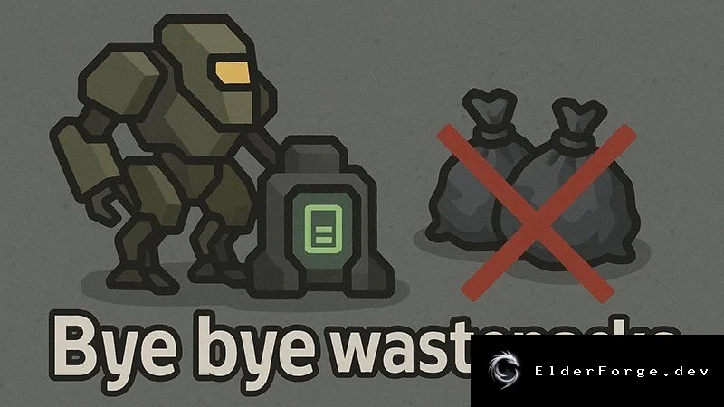 Mechs Don't Create Wastepacks – чистый мех без токсичных пакетов для RimWorld