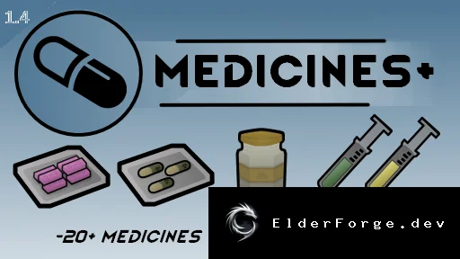 Medicines+ – расширенный набор лекарств для RimWorld