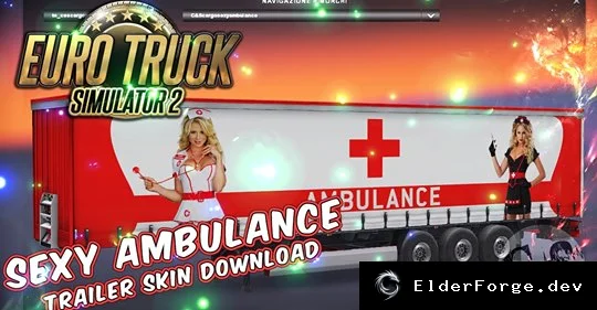Обложка мода: Медицинский пакет скинов для Volvo FH 2012 и трейлера в ETS2
