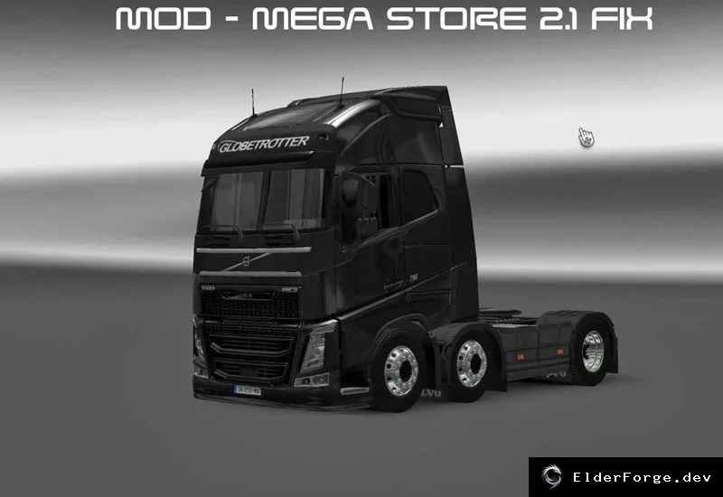 Обложка мода: Mega Store v2.1 – Тюнинг аксессуары для Volvo FH16 в Euro Truck Simulator 2
