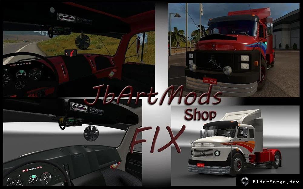Обложка мода: Mercedes 1519‑1525 Fixed – исправления для Euro Truck Simulator 2