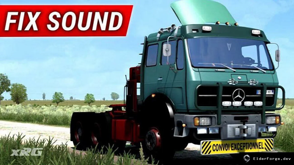 Обложка мода: Mercedes 1632 NG Sound Fix для Euro Truck Simulator 2 (версии 1.39.x)