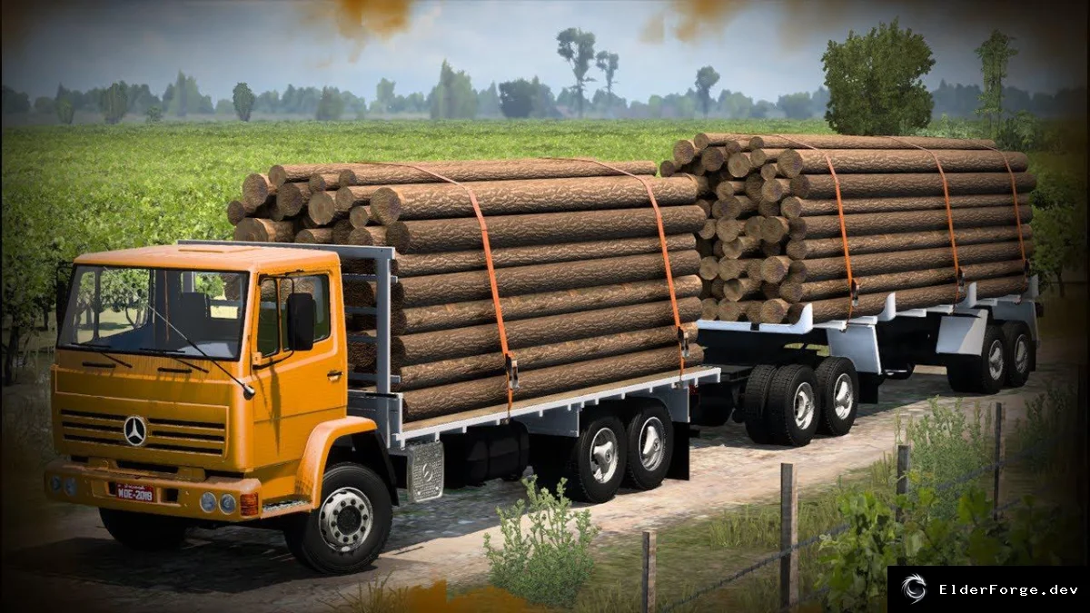 Обложка мода: Mercedes 2423K 6x4 Romeu E Julieta – новый грузовик для Euro Truck Simulator 2