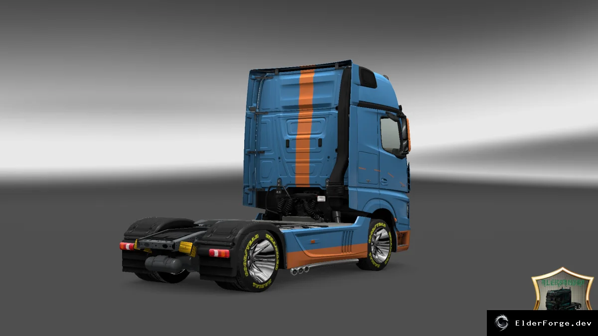 Обложка мода: Mercedes Actros 2014 DS1 – новый скин для ETS2