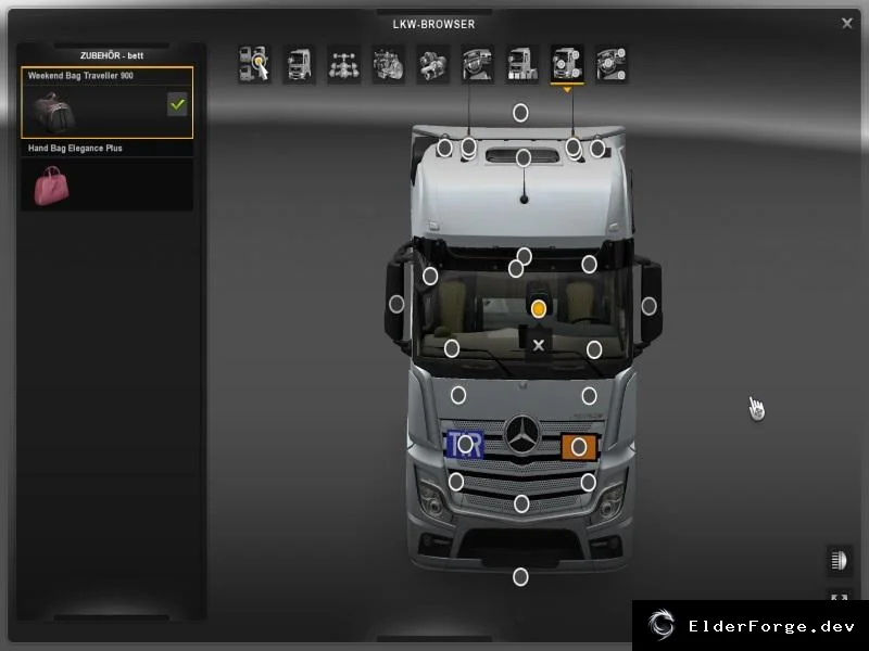 Обложка мода: Mercedes Actros 2014 Mega‑Mod для Euro Truck Simulator 2 – расширенный тюнинг