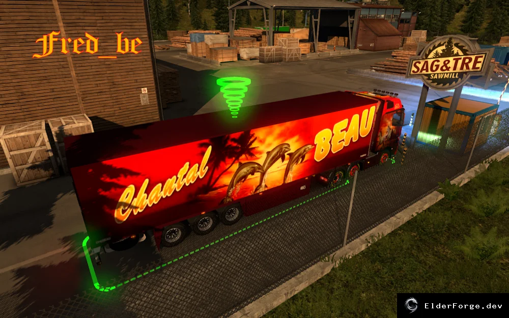 Обложка мода: Mercedes Actros 2014 + Прицеп Old Chereau для Euro Truck Simulator 2 (ETS2)