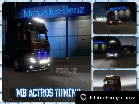 Обложка мода: Mercedes Actros 2014 Тандем + Тюнинг для Euro Truck Simulator 2