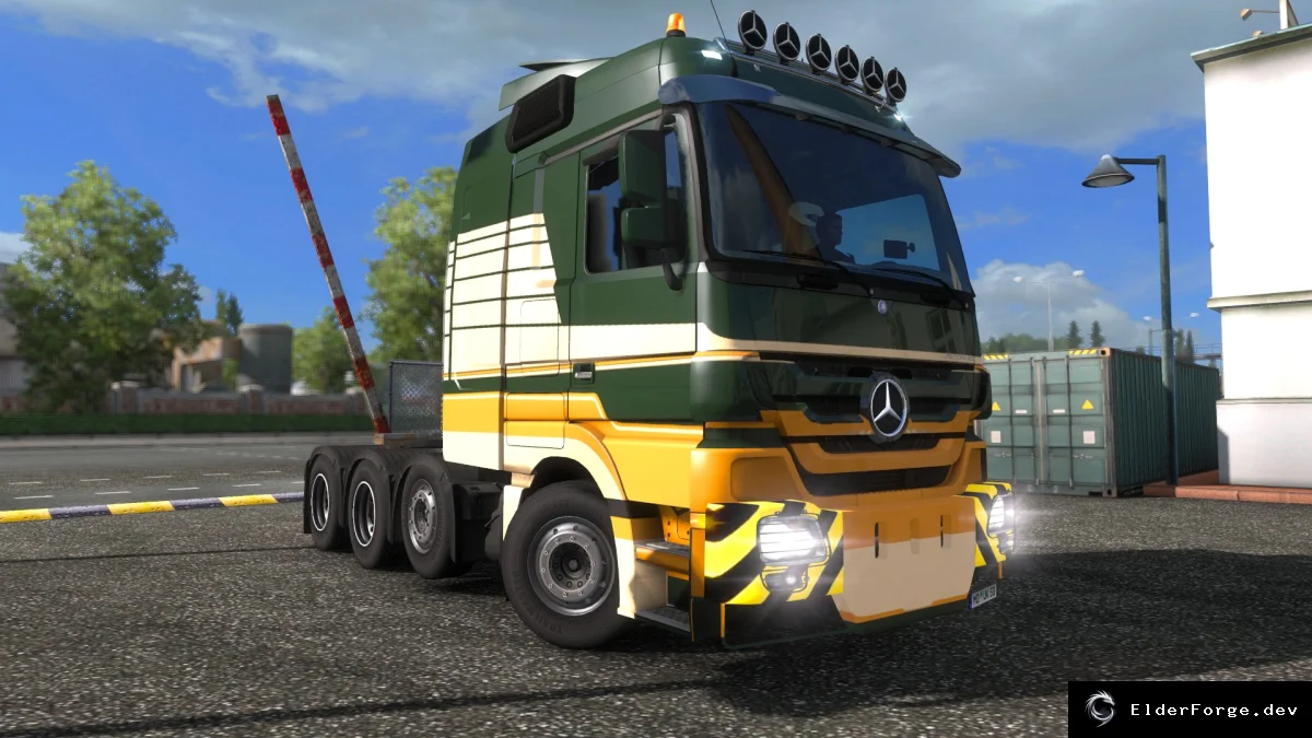 Обложка мода: Mercedes Actros 4160 SLT 8x4 Titan – тяжёлый грузовик для Euro Truck Simulator 2