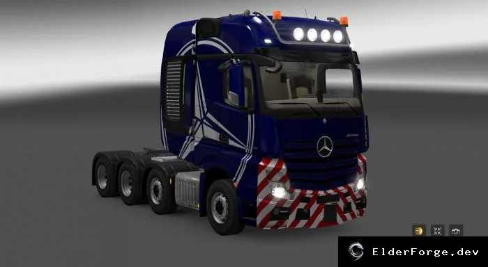 Обложка мода: Mercedes Actros &amp; Arocs SLT Big Stars – новые шасси, тюнинг и аксессуары для ETS2