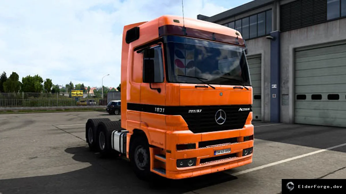 Обложка мода: Mercedes Actros MP1 для Euro Truck Simulator 2 (версии 1.40.x) – полная адаптация