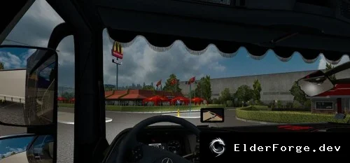 Обложка мода: Mercedes Actros MP3 1.22 – новый грузовик с оригинальными звуками и интерьером для ETS2