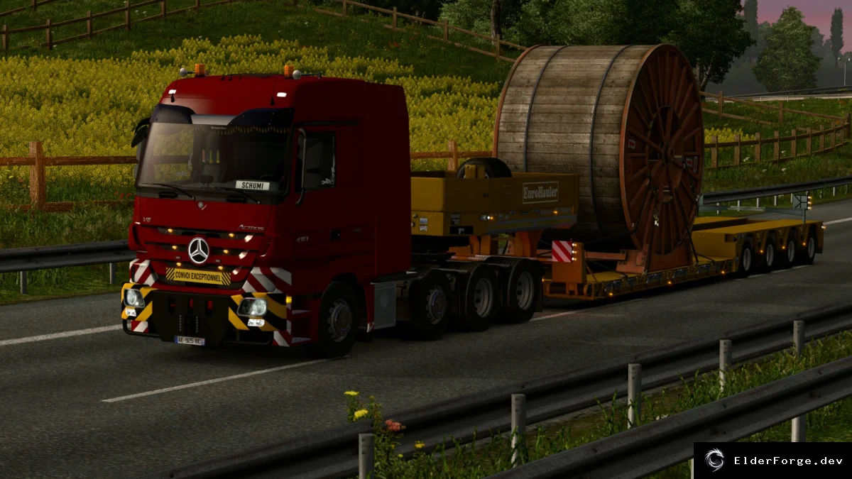Обложка мода: Mercedes Actros MP3 Reworked – новый тюнинг для ETS2 v1.9