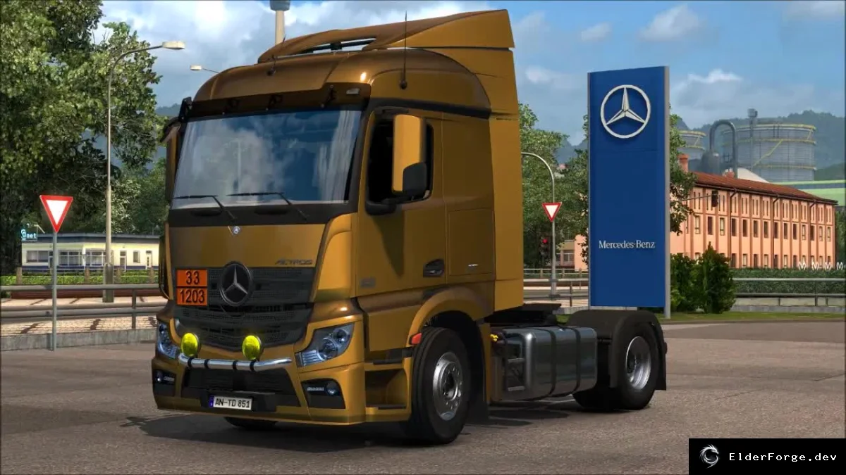 Обложка мода: Mercedes Actros MP4 4.0 – новый тягач для Euro Truck Simulator 2
