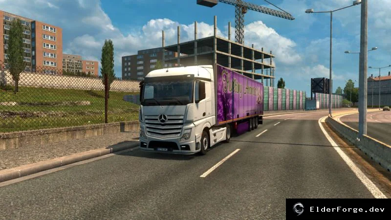 Обложка мода: Mercedes Actros MP4 Reworked для Euro Truck Simulator 2 – полная переделка модели