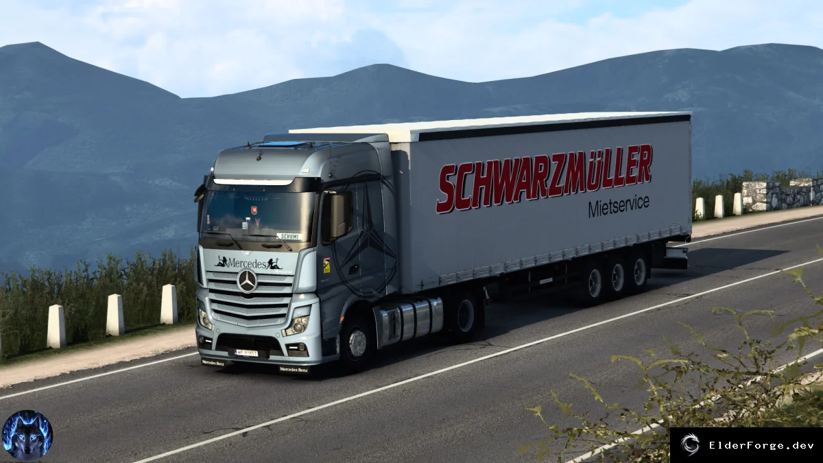 Обложка мода: Mercedes Actros MP4 Reworked – Полный редизайн модели для ETS2