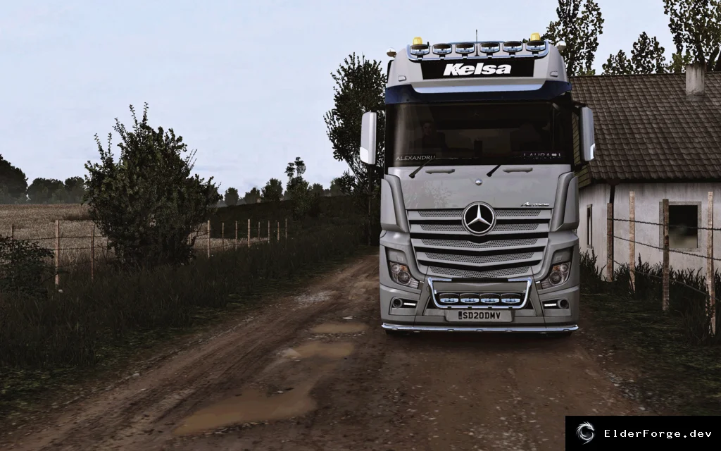 Обложка мода: Mercedes Actros MP4 Rigid Chassis Mod 1.2 для Euro Truck Simulator 2 (v1.34.x)