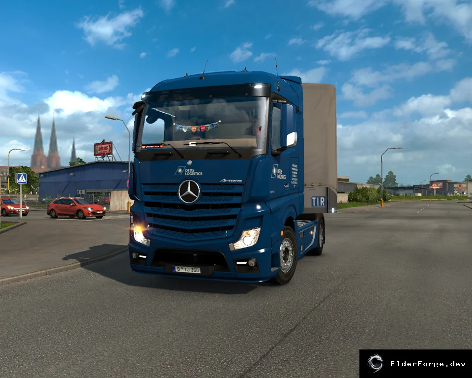 Обложка мода: Mercedes Actros MP4 v1.4 – расширенный тюнинг для ETS2